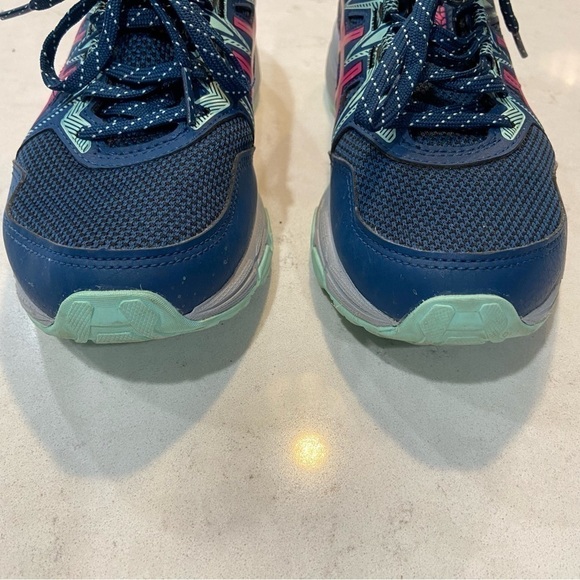 ASICS Womens Gel Venture 8 Mako Blue Pink Glo Trail Running Sneakers Sz 6.5 - Picture 5 of 11